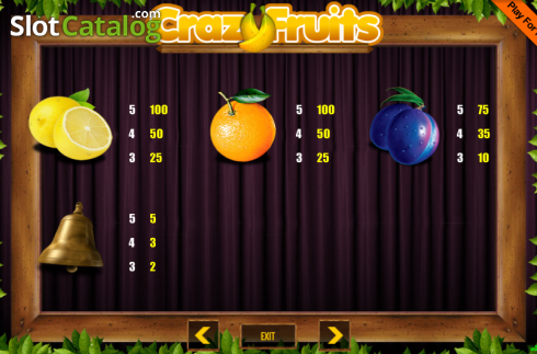 Οθόνη8. CrazyFruits Κουλοχέρης