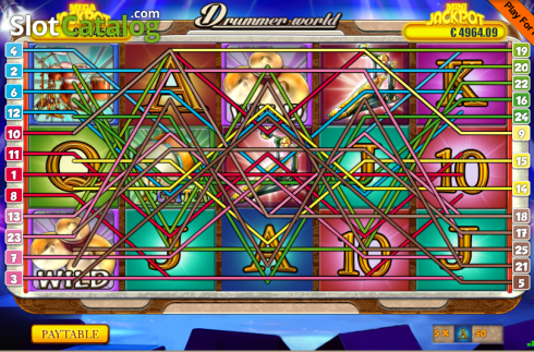 Οθόνη4. Drummer World Κουλοχέρης 