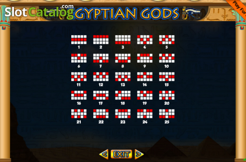Οθόνη9. Egyptian Gods (Portomaso Gaming) Κουλοχέρης