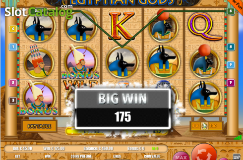 Οθόνη4. Egyptian Gods 9 (Portomaso Gaming) Κουλοχέρης