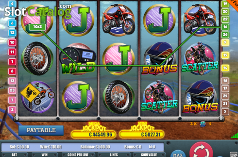 Οθόνη3. Monster of motocross Κουλοχέρης