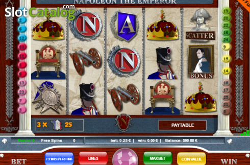Οθόνη2. Napoleon (Portomaso Gaming) Κουλοχέρης 