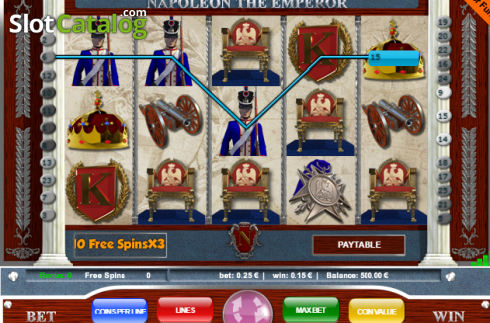 Οθόνη3. Napoleon (Portomaso Gaming) Κουλοχέρης 