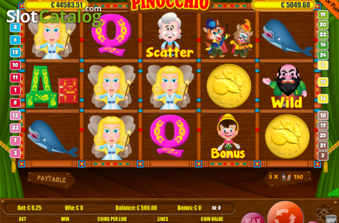 Οθόνη2. Pinocchio (Portomaso) Κουλοχέρης