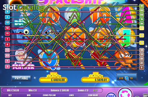 Οθόνη4. Spaceship (Portomaso Gaming) Κουλοχέρης 