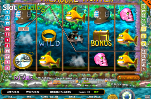 Οθόνη4. Treasure Hunter (Portomaso Gaming) Κουλοχέρης