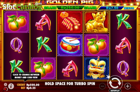 Οθόνη3. Golden Pig (Pragmatic Play) Κουλοχέρης