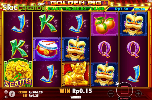 Οθόνη8. Golden Pig (Pragmatic Play) Κουλοχέρης