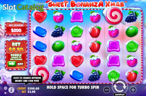 Οθόνη3. Sweet Bonanza Xmas Κουλοχέρης