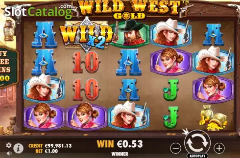Οθόνη5. Wild West Gold Κουλοχέρης