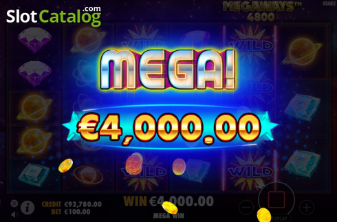 Οθόνη6. Starz Megaways Κουλοχέρης