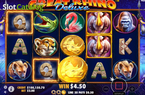 Οθόνη6. Great Rhino Deluxe Κουλοχέρης 