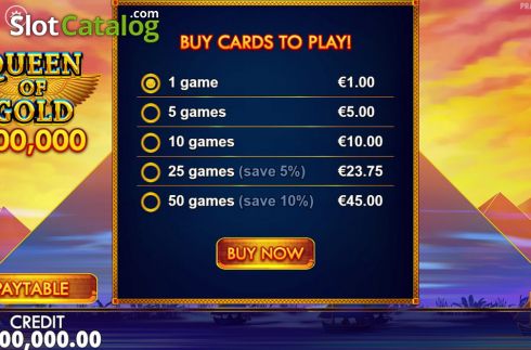 Οθόνη2. Queen of Gold Scratchcard Κουλοχέρης