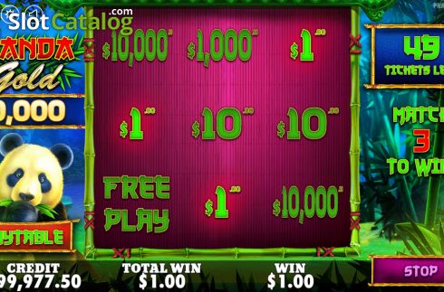Οθόνη3. Panda Gold Scratchcard Κουλοχέρης