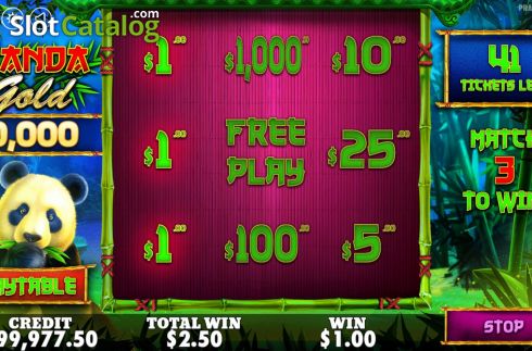 Οθόνη5. Panda Gold Scratchcard Κουλοχέρης