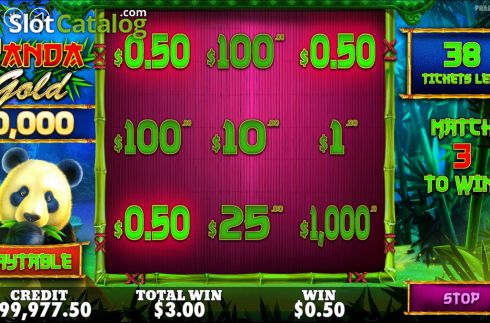 Οθόνη6. Panda Gold Scratchcard Κουλοχέρης