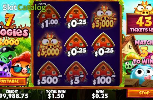 Οθόνη4. 7 Piggies Scratchcard Κουλοχέρης