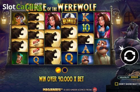 Οθόνη2. Curse of the Werewolf Megaways Κουλοχέρης