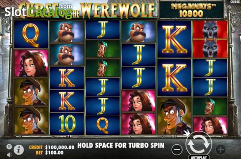 Οθόνη3. Curse of the Werewolf Megaways Κουλοχέρης