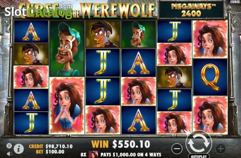 Οθόνη4. Curse of the Werewolf Megaways Κουλοχέρης