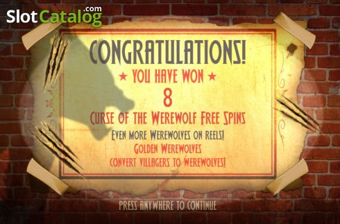 Οθόνη5. Curse of the Werewolf Megaways Κουλοχέρης