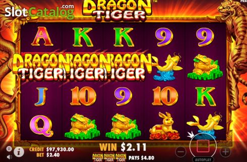 Οθόνη5. Dragon Tiger (Pragmatic Play) Κουλοχέρης 