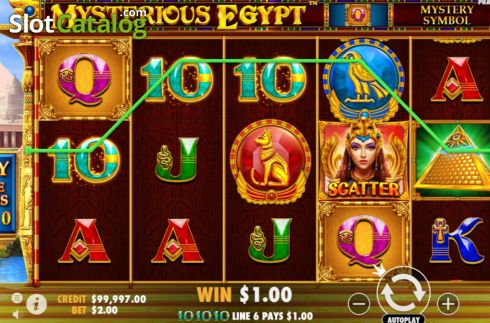 Οθόνη4. Mysterious Egypt Κουλοχέρης