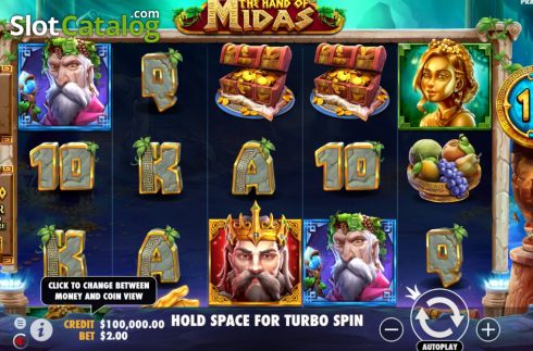 Οθόνη3. The Hand of Midas (Pragmatic Play) Κουλοχέρης