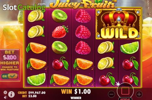 Οθόνη5. Juicy Fruits (Pragmatic Play) Κουλοχέρης 