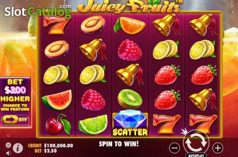 Οθόνη3. Juicy Fruits (Pragmatic Play) Κουλοχέρης 