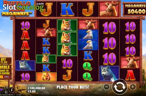 Οθόνη2. Buffalo King Megaways Κουλοχέρης 
