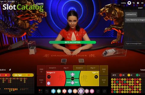 Οθόνη3. Dragon Tiger Live (Pragmatic Play) Κουλοχέρης 