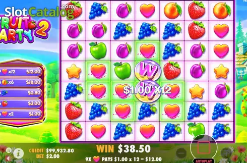 Οθόνη4. Fruit Party 2 Κουλοχέρης