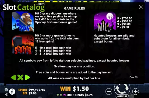 Οθόνη8. Spooky Fortune Κουλοχέρης