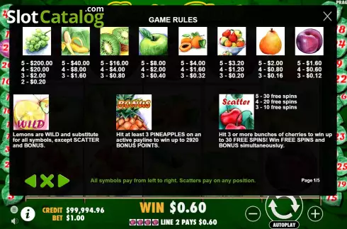 Οθόνη7. Fruity Blast Κουλοχέρης