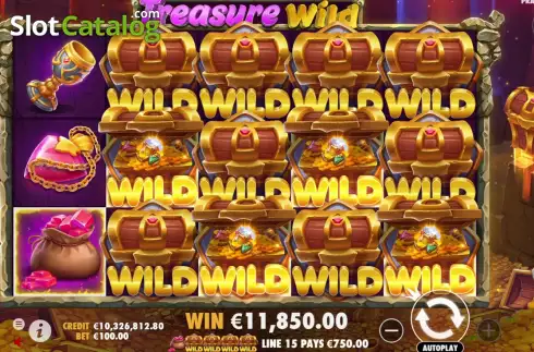 Οθόνη4. Treasure Wild Κουλοχέρης 