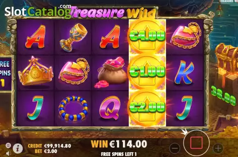 Οθόνη9. Treasure Wild Κουλοχέρης 