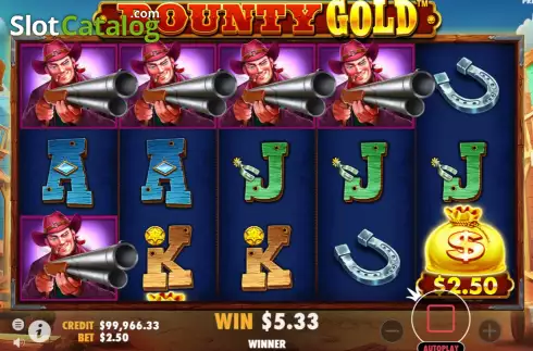 Οθόνη3. Bounty Gold Κουλοχέρης