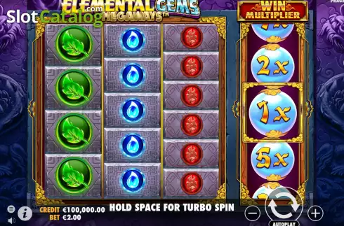 Οθόνη3. Elemental Gems Megaways Κουλοχέρης