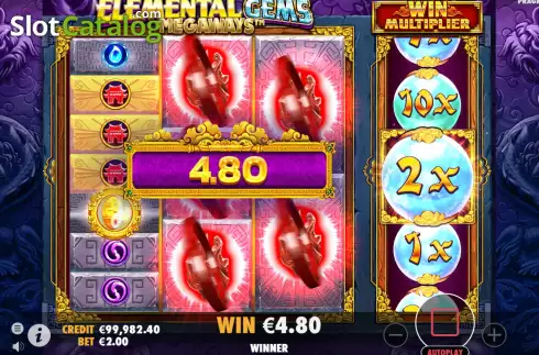 Οθόνη5. Elemental Gems Megaways Κουλοχέρης