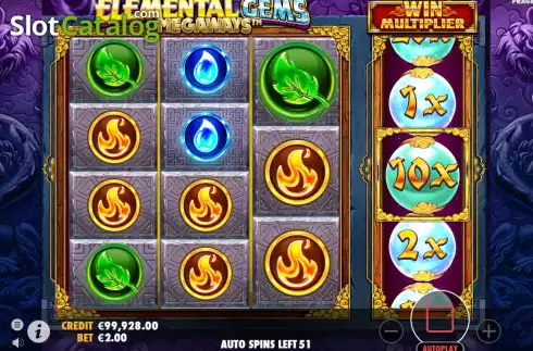 Οθόνη6. Elemental Gems Megaways Κουλοχέρης