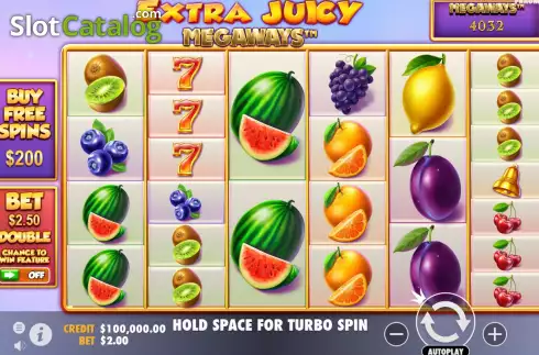 Οθόνη3. Extra Juicy Megaways Κουλοχέρης