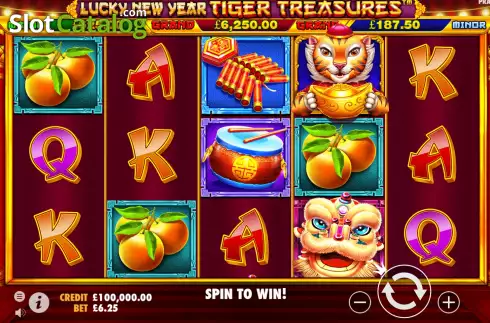 Οθόνη4. Lucky New Year - Tiger Treasures Κουλοχέρης