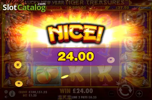 Οθόνη5. Lucky New Year - Tiger Treasures Κουλοχέρης