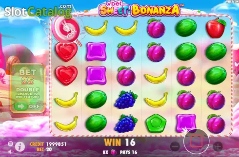 Οθόνη4. Vbet Sweet Bonanza Κουλοχέρης