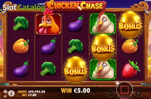 Οθόνη5. Chicken Chase Κουλοχέρης