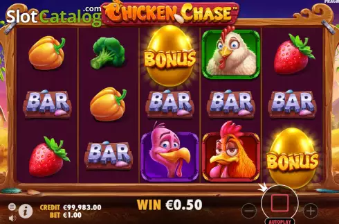 Οθόνη9. Chicken Chase Κουλοχέρης
