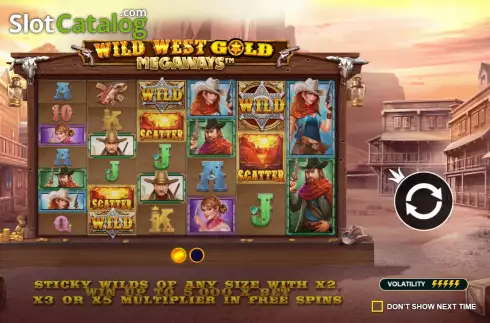 Οθόνη2. Wild West Gold Megaways Κουλοχέρης 