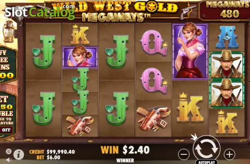 Οθόνη3. Wild West Gold Megaways Κουλοχέρης 