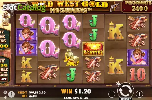 Οθόνη4. Wild West Gold Megaways Κουλοχέρης 